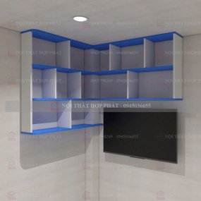 Tủ Sách - Kệ Sách - Kệ Trang Trí Gỗ KTTG038