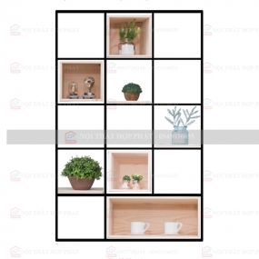 Tủ Sách - Kệ Sách - Kệ Trang Trí Sắt KTTS006