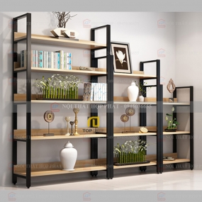 Tủ Sách - Kệ Sách - Kệ Trang Trí Sắt KTTS007