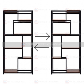 Tủ Sách - Kệ Sách - Kệ Trang Trí Sắt KTTS009