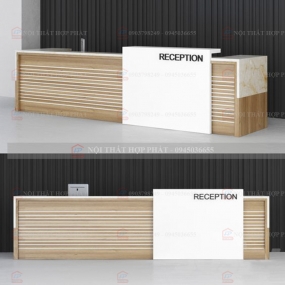 Quầy Lễ Tân Cao QLTCG015 - Quầy Lễ Tân, Quầy Tiếp Tân, Quầy Khách Sạn, Quầy Thu Ngân