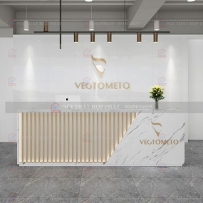 Quầy Lễ Tân Cao QLTCG016 - Quầy Lễ Tân, Quầy Tiếp Tân, Quầy Khách Sạn, Quầy Thu Ngân