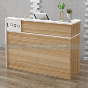 Quầy Lễ Tân Cao QLTCG018 - Quầy Lễ Tân, Quầy Tiếp Tân, Quầy Khách Sạn, Quầy Thu Ngân