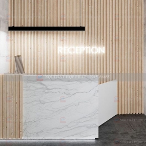 Quầy Lễ Tân Cao QLTCG022 - Quầy Lễ Tân, Quầy Tiếp Tân, Quầy Khách Sạn, Quầy Thu Ngân