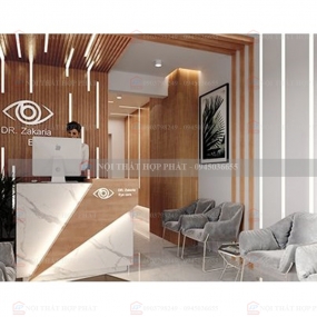 Quầy Lễ Tân Cao QLTCG024 - Quầy Lễ Tân, Quầy Tiếp Tân, Quầy Khách Sạn, Quầy Thu Ngân