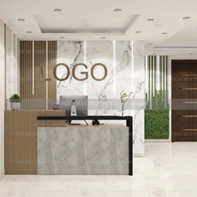 Quầy Lễ Tân Cao QLTCG026 - Quầy Lễ Tân, Quầy Tiếp Tân, Quầy Khách Sạn, Quầy Thu Ngân