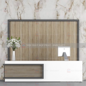 Quầy Lễ Tân Cao QLTCG032 - Quầy Lễ Tân, Quầy Tiếp Tân, Quầy Khách Sạn, Quầy Thu Ngân