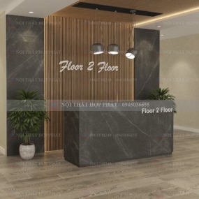 Quầy Lễ Tân Cao QLTCG033 - Quầy Lễ Tân, Quầy Tiếp Tân, Quầy Khách Sạn, Quầy Thu Ngân