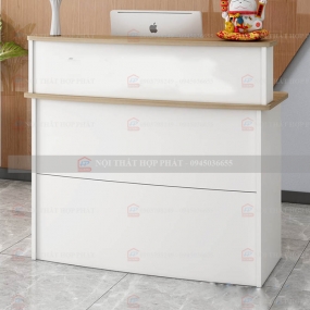 Quầy Lễ Tân Cao QLTCG034 - Quầy Lễ Tân, Quầy Tiếp Tân, Quầy Khách Sạn, Quầy Thu Ngân