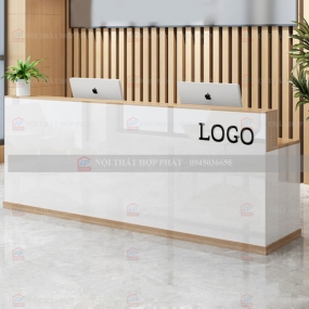 Quầy Lễ Tân Cao QLTCG036 - Quầy Lễ Tân, Quầy Tiếp Tân, Quầy Khách Sạn, Quầy Thu Ngân