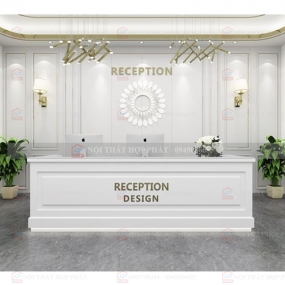 Quầy Lễ Tân Cao QLTCG039 - Quầy Lễ Tân, Quầy Tiếp Tân, Quầy Khách Sạn, Quầy Thu Ngân