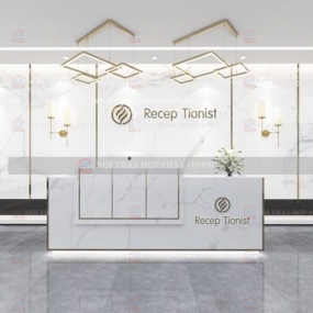 Quầy Lễ Tân Cao QLTCG040 - Quầy Lễ Tân, Quầy Tiếp Tân, Quầy Khách Sạn, Quầy Thu Ngân