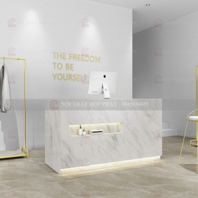 Quầy Lễ Tân Cao QLTCG041 - Quầy Lễ Tân, Quầy Tiếp Tân, Quầy Khách Sạn, Quầy Thu Ngân