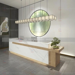 Quầy Lễ Tân Cao QLTCG043 - Quầy Lễ Tân, Quầy Tiếp Tân, Quầy Khách Sạn, Quầy Thu Ngân