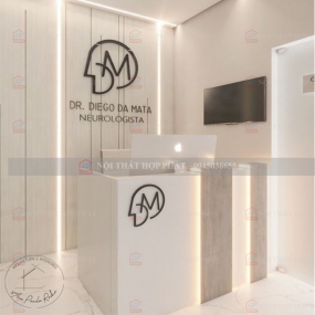 Quầy Lễ Tân Cao QLTCG048 - Quầy Lễ Tân, Quầy Tiếp Tân, Quầy Khách Sạn, Quầy Thu Ngân