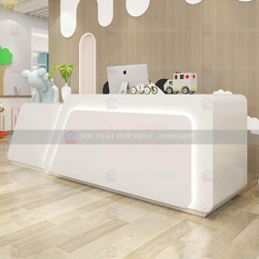 Quầy Lễ Tân Cao QLTCG050 - Quầy Lễ Tân, Quầy Tiếp Tân, Quầy Khách Sạn, Quầy Thu Ngân