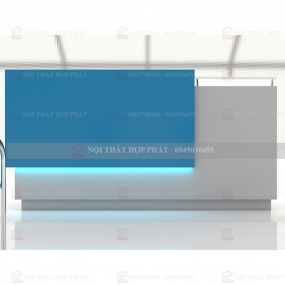 Quầy Lễ Tân Cao QLTCG053 - Quầy Lễ Tân, Quầy Tiếp Tân, Quầy Khách Sạn, Quầy Thu Ngân