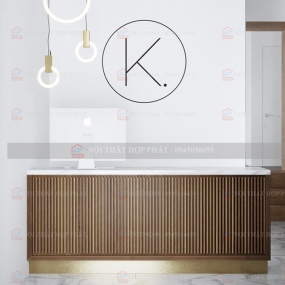 Quầy Lễ Tân Cao QLTCG057 - Quầy Lễ Tân, Quầy Tiếp Tân, Quầy Khách Sạn, Quầy Thu Ngân