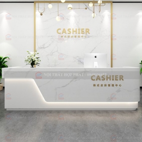 Quầy Lễ Tân Cao QLTCG059 - Quầy Lễ Tân, Quầy Tiếp Tân, Quầy Khách Sạn, Quầy Thu Ngân