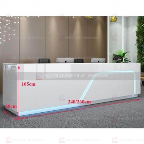 Quầy Lễ Tân Cao QLTCG060 - Quầy Lễ Tân, Quầy Tiếp Tân, Quầy Khách Sạn, Quầy Thu Ngân