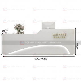 Quầy Lễ Tân Cao QLTCG061 - Quầy Lễ Tân, Quầy Tiếp Tân, Quầy Khách Sạn, Quầy Thu Ngân