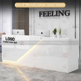 Quầy Lễ Tân Cao QLTCG063 - Quầy Lễ Tân, Quầy Tiếp Tân, Quầy Khách Sạn, Quầy Thu Ngân