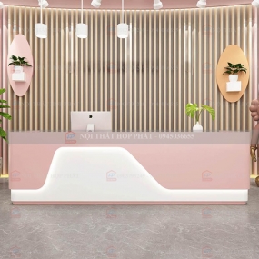 Quầy Lễ Tân Cao QLTCG068 - Quầy Lễ Tân, Quầy Tiếp Tân, Quầy Khách Sạn, Quầy Thu Ngân