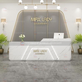 Quầy Lễ Tân Cao QLTCG071 - Quầy Lễ Tân, Quầy Tiếp Tân, Quầy Khách Sạn, Quầy Thu Ngân