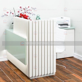 Quầy Lễ Tân Cao QLTCG074 - Quầy Lễ Tân, Quầy Tiếp Tân, Quầy Khách Sạn, Quầy Thu Ngân
