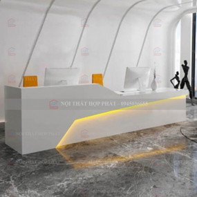 Quầy Lễ Tân Lệch QLTLG316 - Quầy Gỗ Hiện Đại, Quầy Thanh Toán, Quầy Thu Ngân, Trung Tâm Ngoại Ngữ