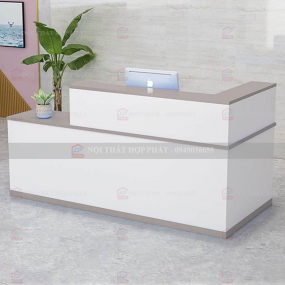 Quầy Lễ Tân Lệch QLTLG322 - Quầy Gỗ Hiện Đại, Quầy Thanh Toán, Quầy Thu Ngân, Trung Tâm Ngoại Ngữ