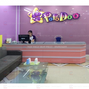 Quầy Lễ Tân Thấp QLTTG621 - Quầy Thu Ngân, Quầy Trung Tâm, Quầy Gỗ Công Nghiệp Hiện Đại