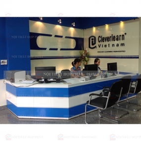 Quầy Lễ Tân Thấp QLTTG622 - Quầy Thu Ngân, Quầy Trung Tâm, Quầy Gỗ Công Nghiệp Hiện Đại