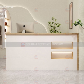 Quầy Thanh Toán QTTG017 - Quầy Thu Ngân Quán Cafe, Shop, Quầy Mini, Quầy Gỗ Đa Năng