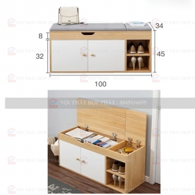 Tủ Giầy Hiện Đại Gỗ TGG037
