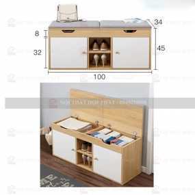 Tủ Giầy Hiện Đại Gỗ TGG038