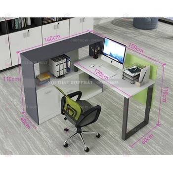 Bàn Làm Việc Chân Sắt BLVCS027 