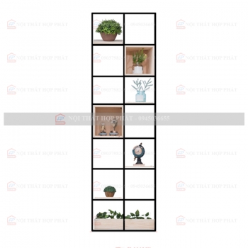 Tủ Sách - Kệ Sách - Kệ Trang Trí Sắt KTTS004