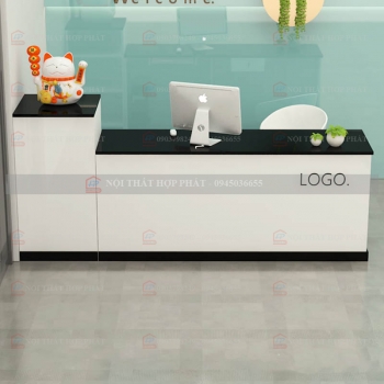 Quầy Lễ Tân Lệch QLTLG321 - Quầy Gỗ Hiện Đại, Quầy Thanh Toán, Quầy Thu Ngân, Trung Tâm Ngoại Ngữ