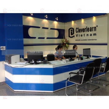 Quầy Lễ Tân Thấp QLTTG622 - Quầy Thu Ngân, Quầy Trung Tâm, Quầy Gỗ Công Nghiệp Hiện Đại