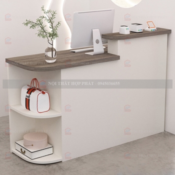 Quầy Thanh Toán QTTG010 - Quầy Thu Ngân Quán Cafe, Shop, Quầy Mini, Quầy Gỗ Đa Năng