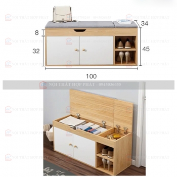 Tủ Giầy Hiện Đại Gỗ TGG037
