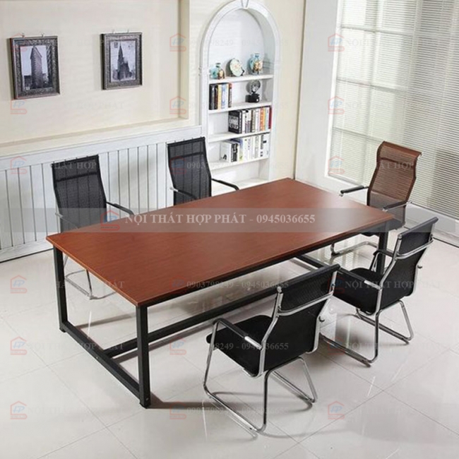Bàn Họp Chân Sắt BHCS013
