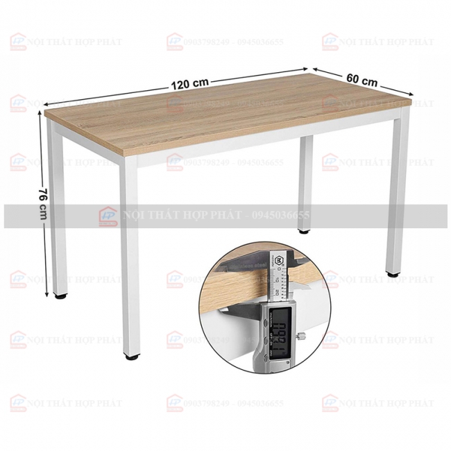 Bàn Làm Việc Chân Sắt BLVCS003 