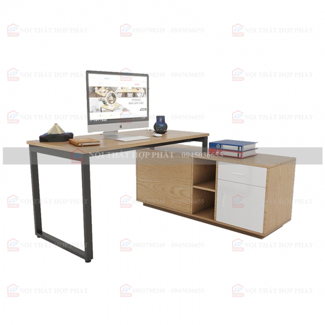 Bàn Làm Việc Chân Sắt BLVCS018 