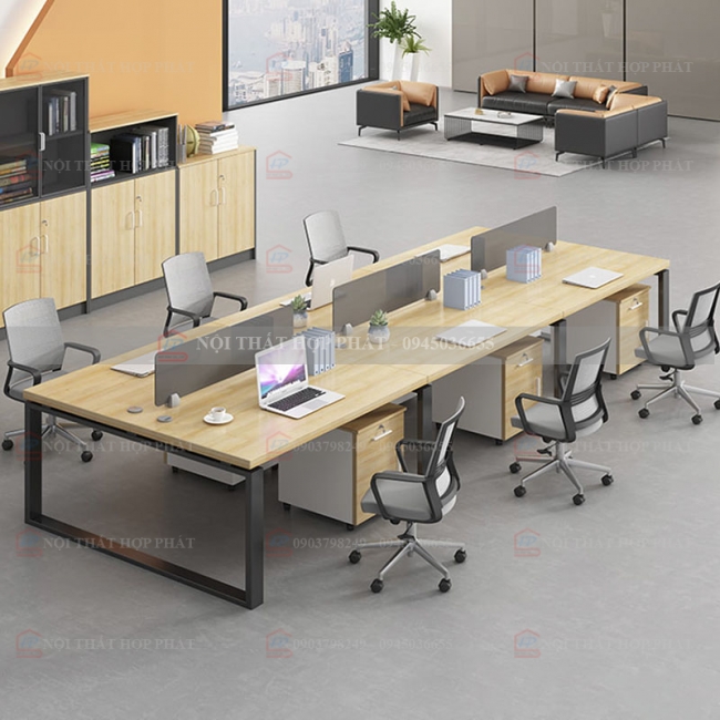 Bàn Làm Việc Chân Sắt BLVCS028 