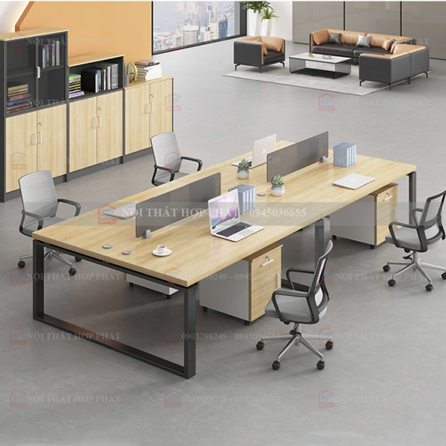 Bàn Làm Việc Chân Sắt BLVCS028 