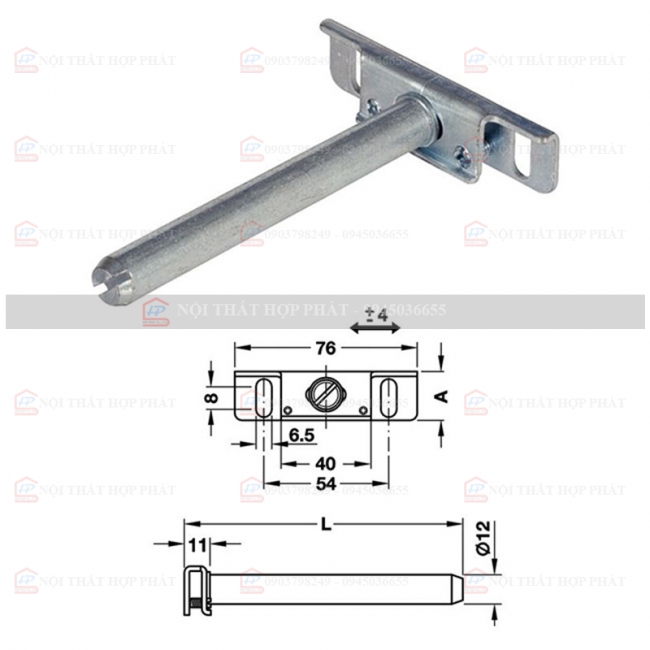 Chốt Kệ Giấu Chân CKDC02