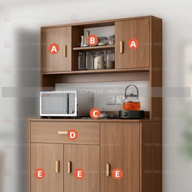 Kệ Bếp Gỗ KBG034 - Tủ Bếp, Tủ Rượu, Tủ Trang Trí Nhà Đẹp
