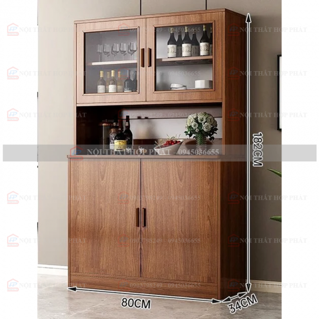 Kệ Bếp Gỗ KBG034 - Tủ Bếp, Tủ Rượu, Tủ Trang Trí Nhà Đẹp